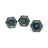 "Dark Blue” Montana Sapphires - Hexagon