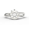 "Crescent" Wave Ring - 1.0ct Round