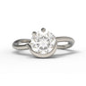"Crescent" Wave Ring - 1.0ct Round