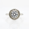 "Rounded" Bezel Ring - Willow Texture