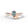 "Lilac" Leaf Ring - 5x3mm Oval