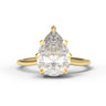 "Peony" Leaf Ring - 9x6mm Pear