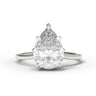 "Peony" Leaf Ring - 9x6mm Pear