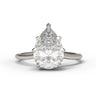"Peony" Leaf Ring - 9x6mm Pear