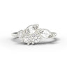 "Elderberry" Diamond Leaf Ring