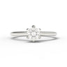 "Lily" 6-Claw Leaf Ring - 0.25ct
