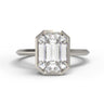 "The Minimalist" - 8x6mm Emerald Cut Ring