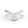 "Nouveau Art Deco" - 0.35ct Hexagon Chevron Ring