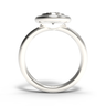 "Rounded" 1.0ct Round- Bezel Ring