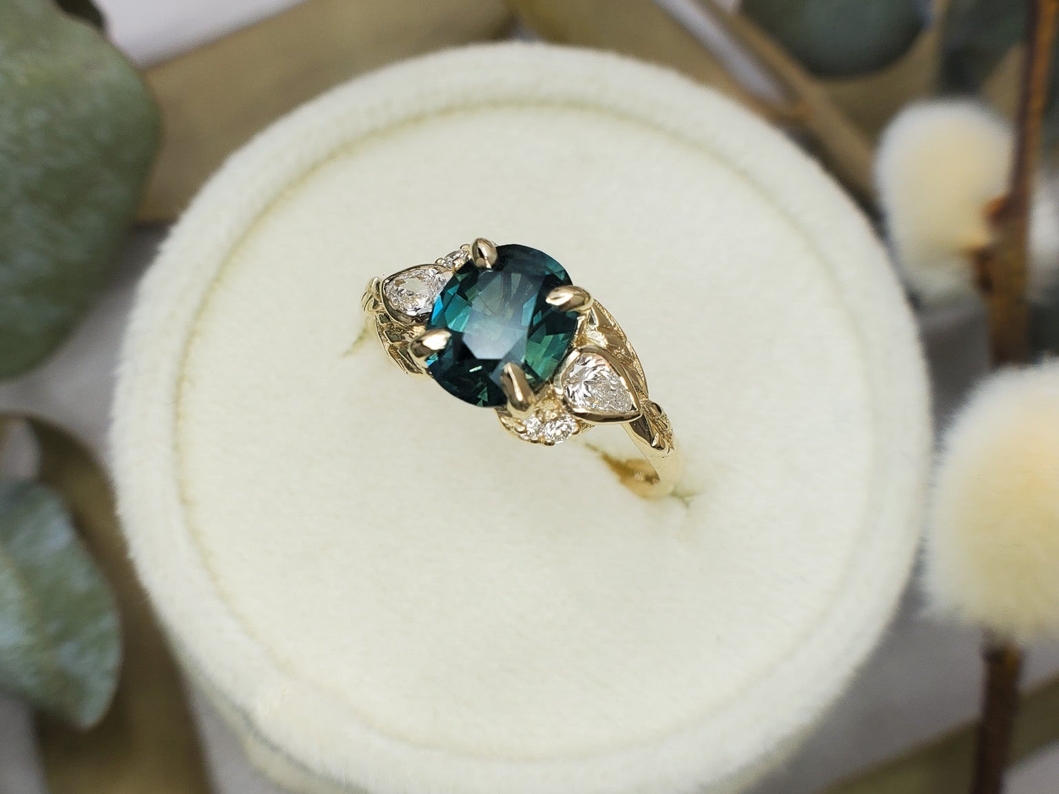 Custom Design: Dark Green Sapphire