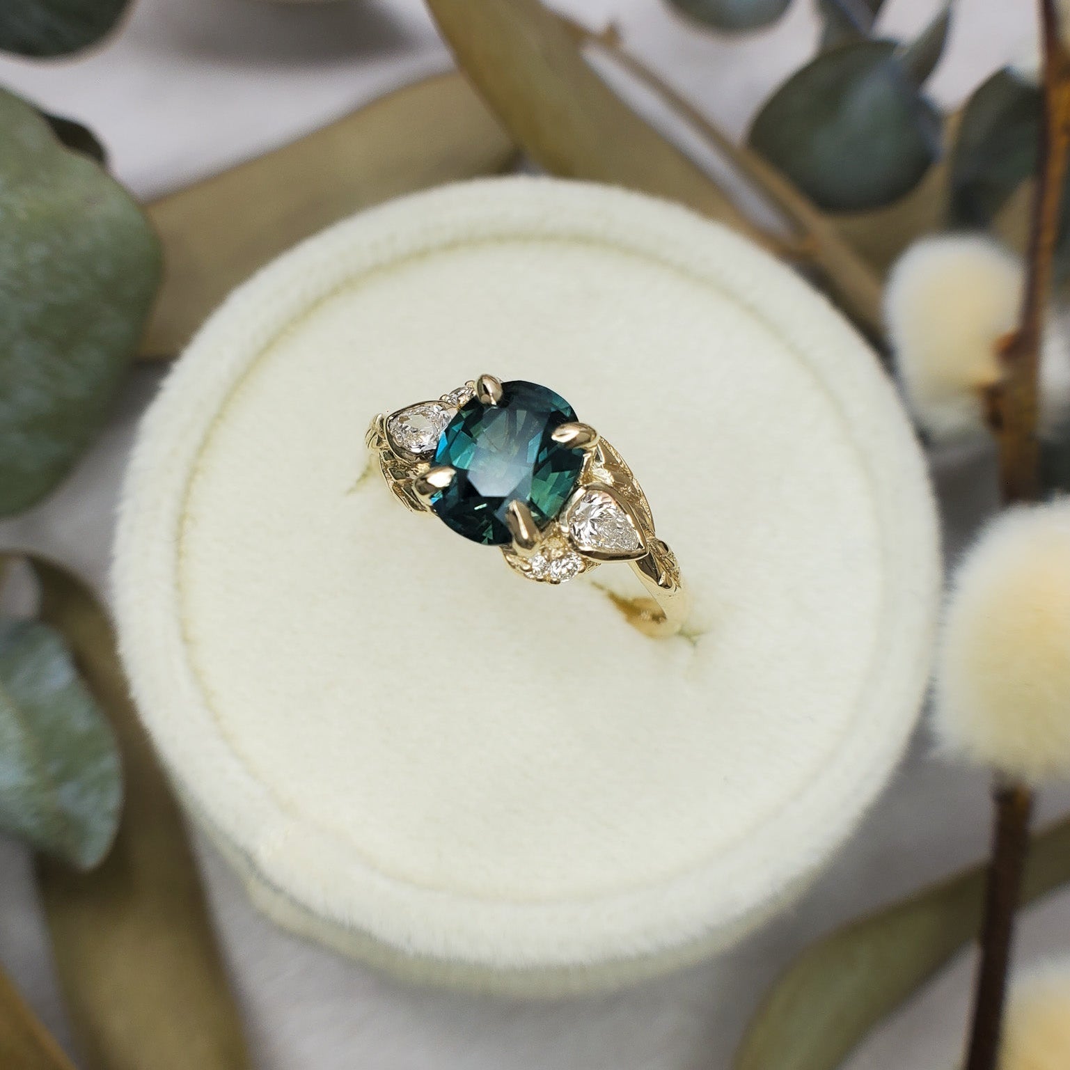 Custom Design: Dark Green Sapphire