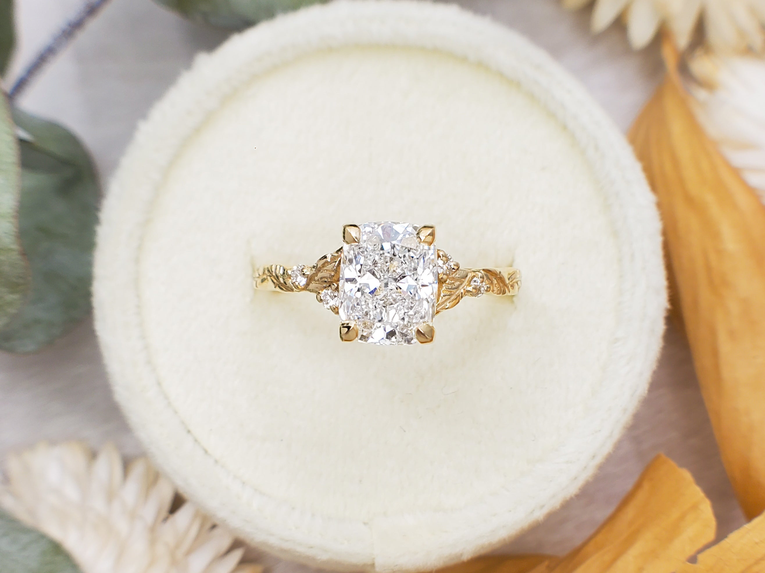 Custom Design: Floral Engagement Ring
