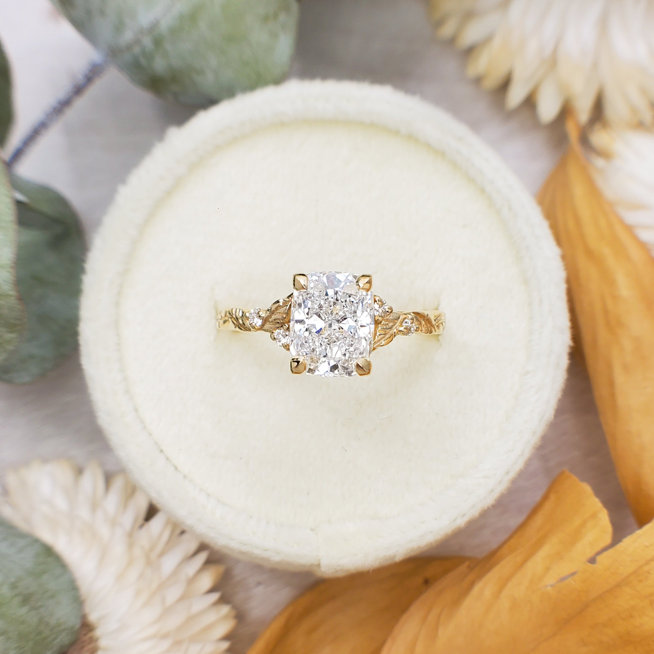 Custom Design: Floral Engagement Ring