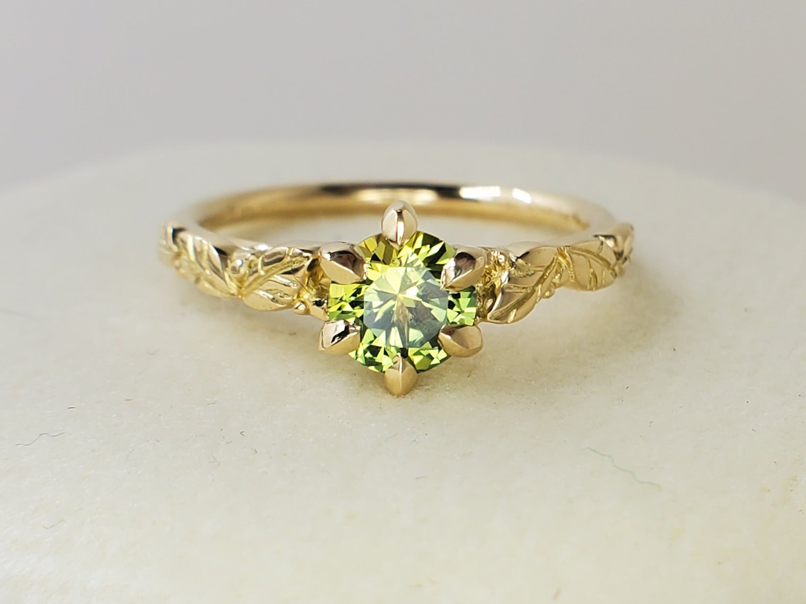 Custom Design: The Lily-Inspired Sapphire Ring