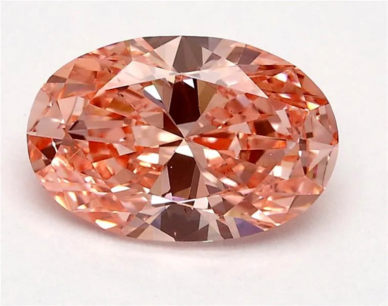 1.02ct Oval Lab Grown Diamond (Colour Fancy Vivid Pink, Clarity VS2, IGI Certified)