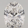 1.34ct Oval Lab Grown Diamond (Colour E, Clarity VVS2, IGI Certified)