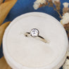 "The Minimalist" Engagement Ring - 14K White Gold - 0.50ct Moissanite - Size 4.5