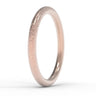 "Brushed" - 2mm Textured Wedding Band