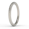 "Brushed" - 2mm Textured Wedding Band