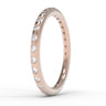 "Classic" 2mm Rounded Eternity - Flush Set Diamond Band