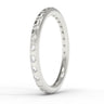 "Classic" 2mm Rounded Eternity - Flush Set Diamond Band
