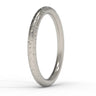 "Rain" - 2mm Textured Wedding Band