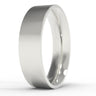 "Modernist" 6mm Flat Band - Comfort-fit (Heavyweight)