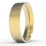 "Modernist" 6mm Flat Band - Comfort-fit (Heavyweight)