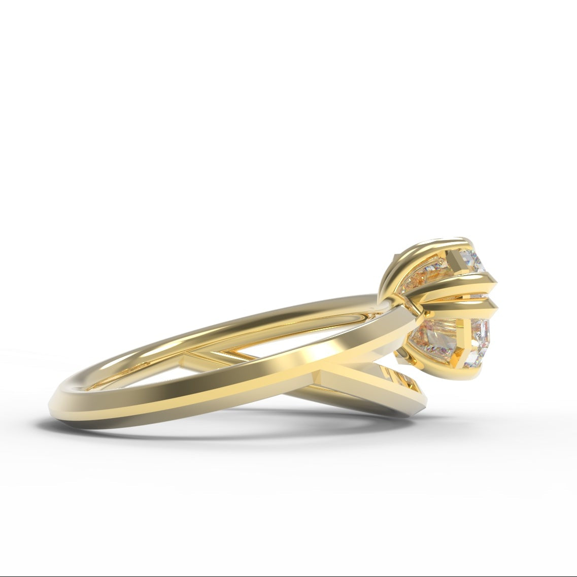 Split Band Engagement Ring