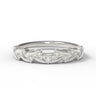 "Laurel" 1.2mm Diamond Half Eternity Band