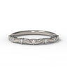 Canadian Diamond wedding band with intricate leaf details on a white background.