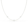 Customized "Minimalist" - Bezel Diamond Station Necklace for Jeff