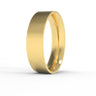 Gold ring on a white background