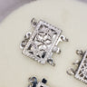 Vintage Filigree Clasps - 10K White Gold (3 Strand)