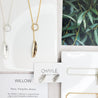 "Willow" Lariat Necklace - Yellow Gold-Fill