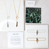 "Willow" Lariat Necklace - Yellow Gold-Fill