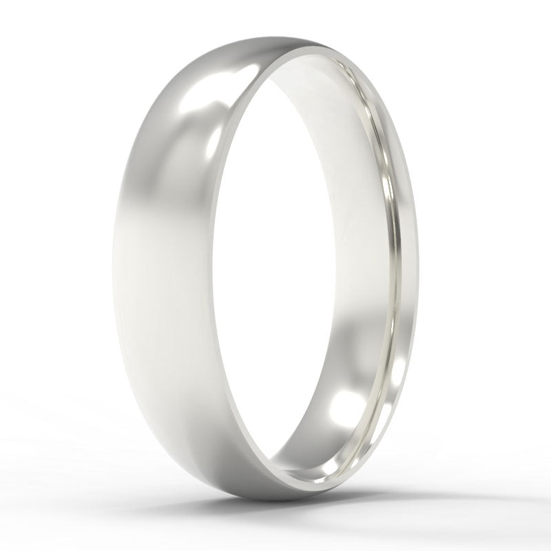 Slightly Rounded Ring Band Rounded Bands – CHAYLE