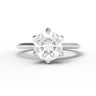 "Entwined" 6-Claw Branches Ring - 1.0ct Round