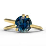 "Elm" Branches Ring - 1.38ct Montana Sapphire - 18K Yellow Gold - Size 7.0