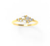 "Hyacinth" Diamond Leaf Ring