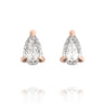 "Little Leaves" - Pear Diamond Studs - 5x3mm