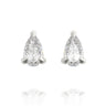 "Little Leaves" - Pear Diamond Studs - 5x3mm