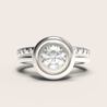 "Rounded" 1.0ct Rounded Rim Setting