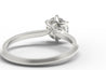 "Entwined" 6-Claw Branches Ring - 1.0ct Round