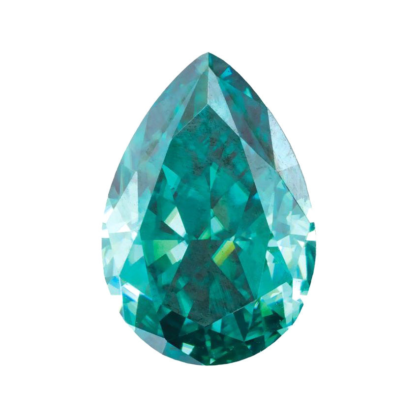 Teal moissanite on sale